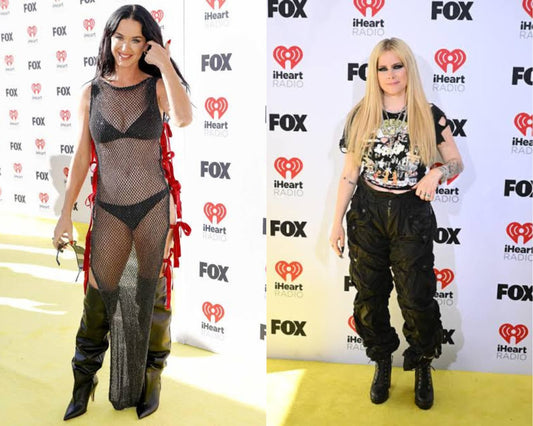 Tampil Nyentrik dan Girly Era, Intip Style Coquette Eesthetic ala Katty Pery & Grunge Eye Makeup Avril Lavigne di iHeartRadio Music Awards 2024