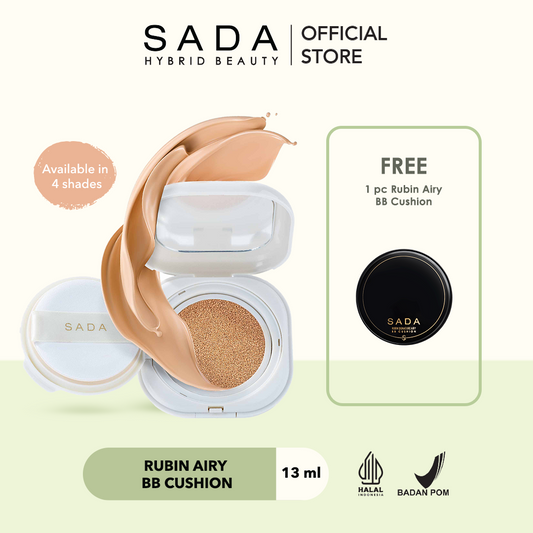 [BUY 1 GET 1] Hybrid Rubin Signature Airy BB Cushion (GET FREE CUSHION TAN)